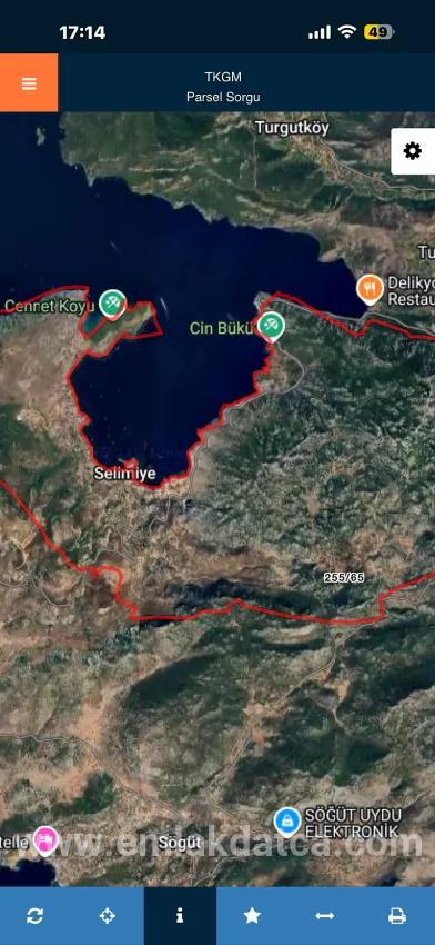 Marmaris Selimiye Dorf In einer für die Investition geeigneten 773 m2 großen verkaufsbaren Fläche Land