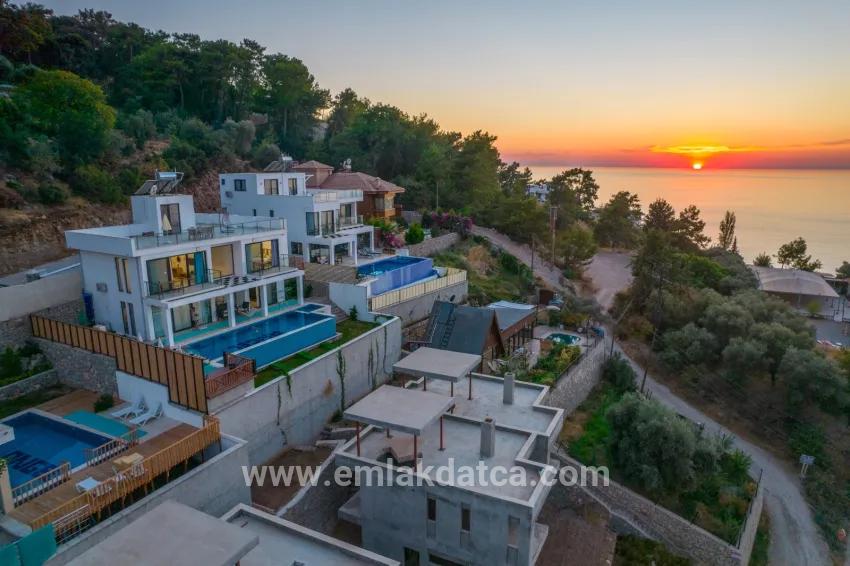 In Faralya eine Villa mit Meeresblick