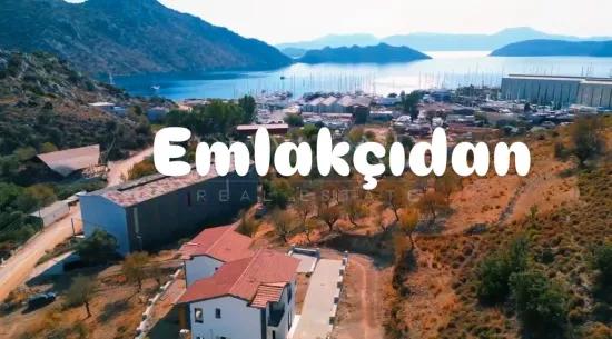 Marmaris Bozburun Stadtteil In dem atemberaubenden Meeresblick 4+1 Null 170 m2 satılık Villa