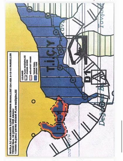Marmaris Bozburun Stadtteil In 32.000m2 Grundstück Üzerinde İsimleri alınmış Bootsanleger