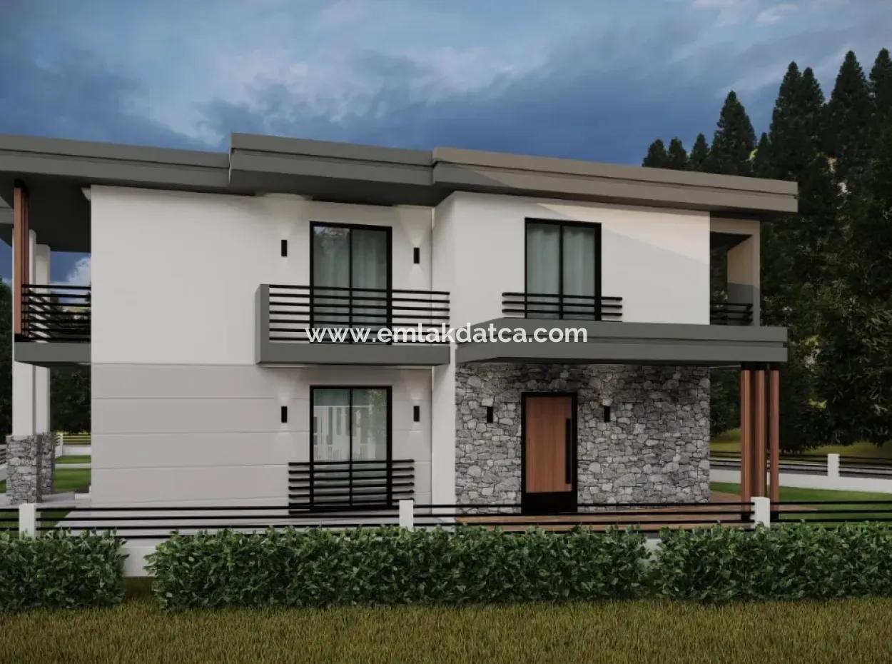 Luxuswohnung Zum Verkauf Mit Swimmingpool Im Stadtteil Gökçe Des Bezirks Ula Der Provinz Muğla 2 Km Zum Meer Mit Blick Auf Den Wald