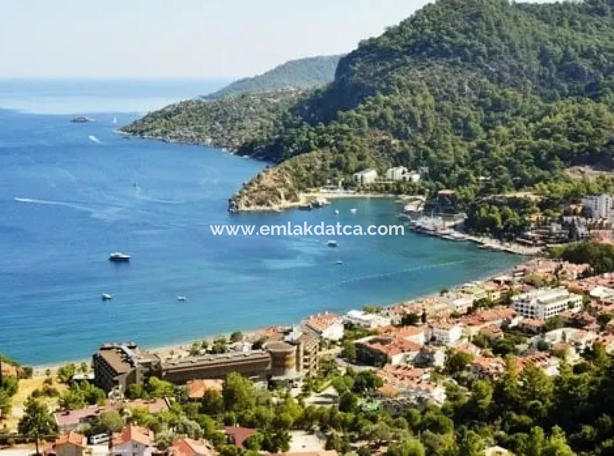 3200M2 Grundstück Mit Meerblick Zum Verkauf, Geeignet Für Den Bau Von 6 Villen In Der Bucht Von Turunc In Marmaris