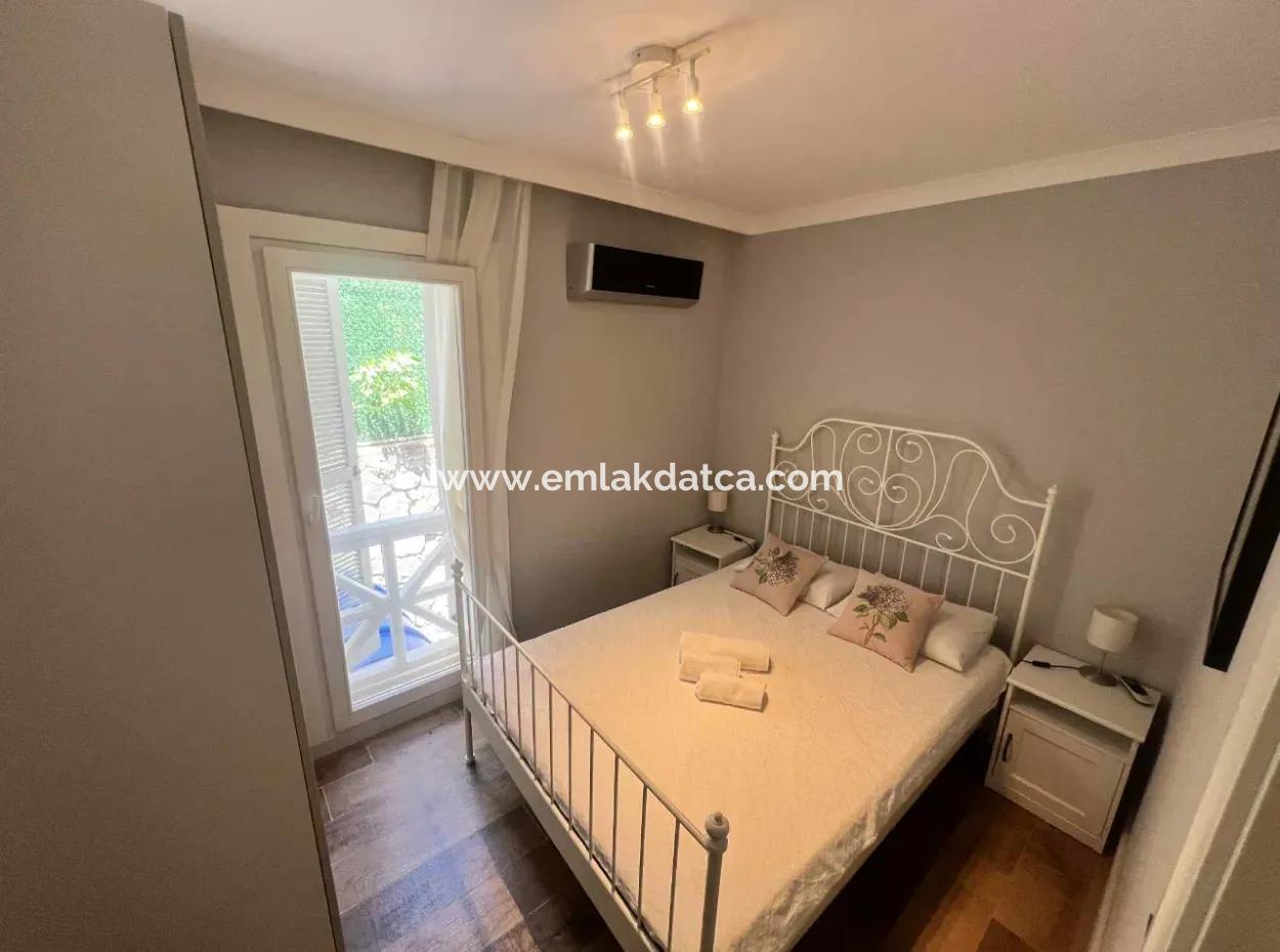 3 Zimmer 1 Wohnzimmer 140M2 2 Villen Zum Verkauf Mit Pool Mit Herrlichem Meerblick Im Viertel Selimiye Im Bezirk Marmaris