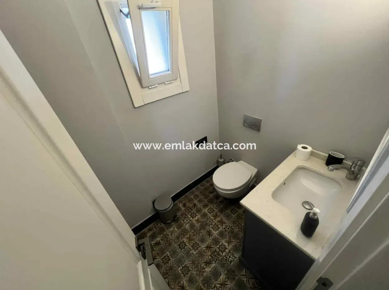 3 Zimmer 1 Wohnzimmer 140M2 2 Villen Zum Verkauf Mit Pool Mit Herrlichem Meerblick Im Viertel Selimiye Im Bezirk Marmaris