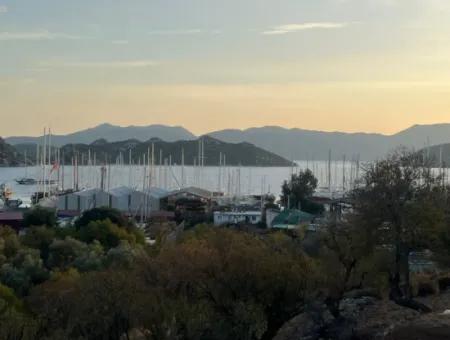 Villa Zum Verkauf In Marmaris Bozburun Nachbarschaft Mit Meerblick, Freistehendem Garten, Parkplatz