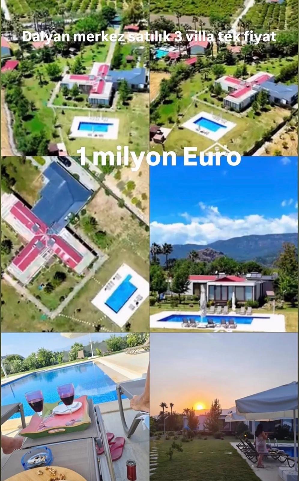 In the centre of Dalyan 3 pool villas Very urgent for sale