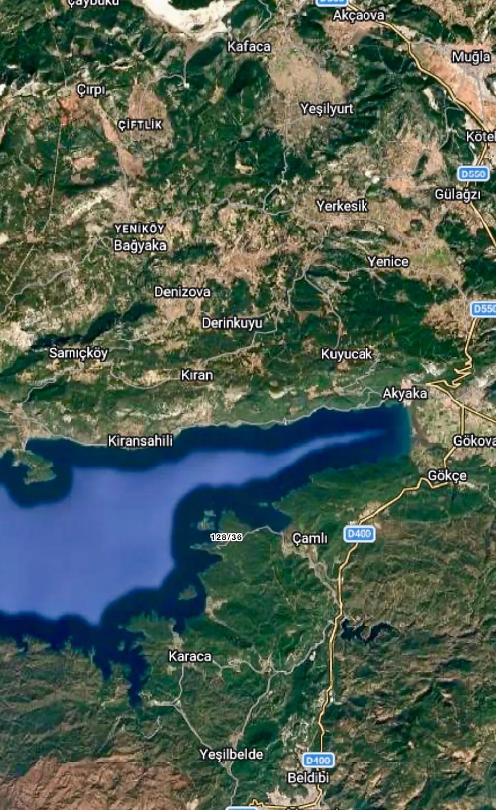 Marmaris Pine village In my village Is very close to the sea 7000m2 land suitable for Investment