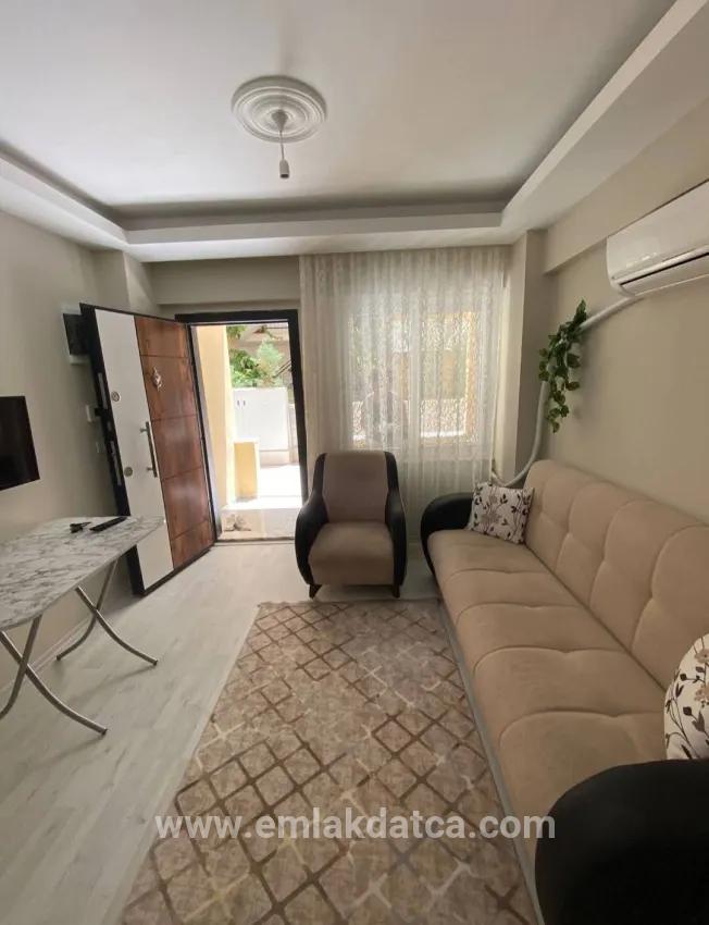 Neighbourhood Of Çıldır Is 20 M From The Seaside, 1+1 Furnished Rental Flat On The Ground Floor