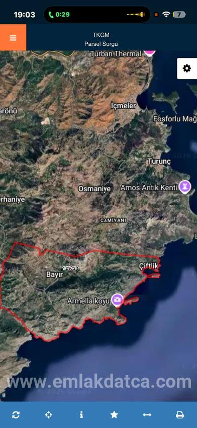 Field For sale in Bayır Nbh. Marmaris - Field Zoned - 32.000 m²