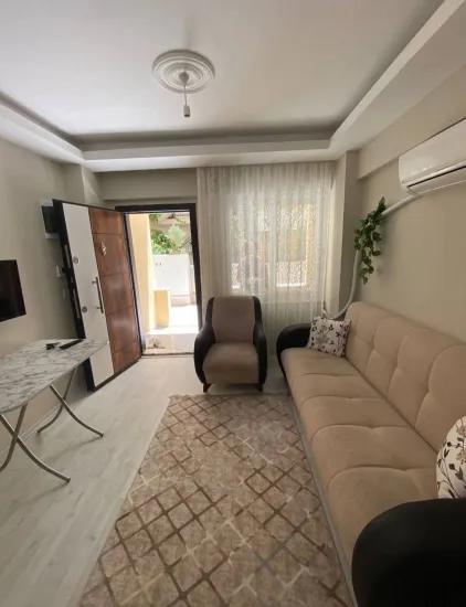 Neighbourhood Of Çıldır Is 20 M From The Seaside, 1+1 Furnished Rental Flat On The Ground Floor