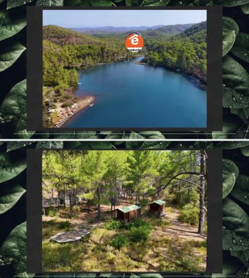 Marmaris Bördübet bay In 7200 m² canal front for sale land