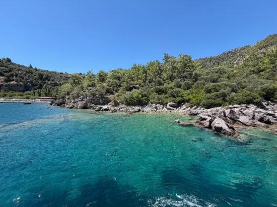 Marmaris Turunç cove with sea zero 4700 m2 controlled usage area