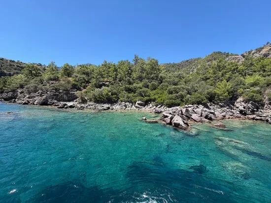 Marmaris Turunç cove with sea zero 4700 m2 controlled usage area