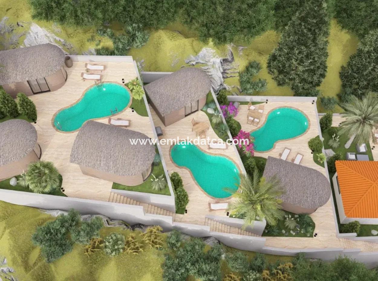 Boutique Hotel For Sale With 20 Rooms Infinity Pool With Forest View In Atakoy, 7 Km From Akyaka, Mugla