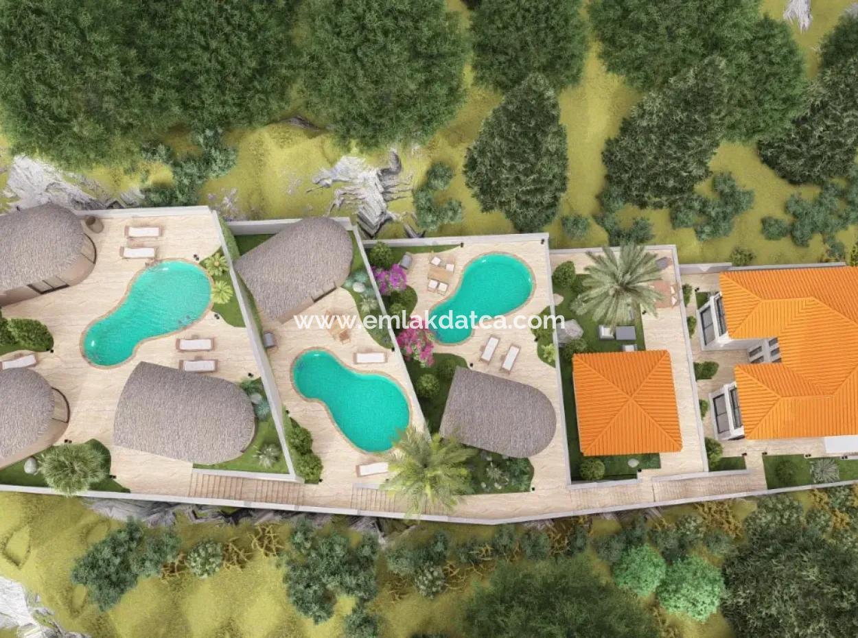Boutique Hotel For Sale With 20 Rooms Infinity Pool With Forest View In Atakoy, 7 Km From Akyaka, Mugla