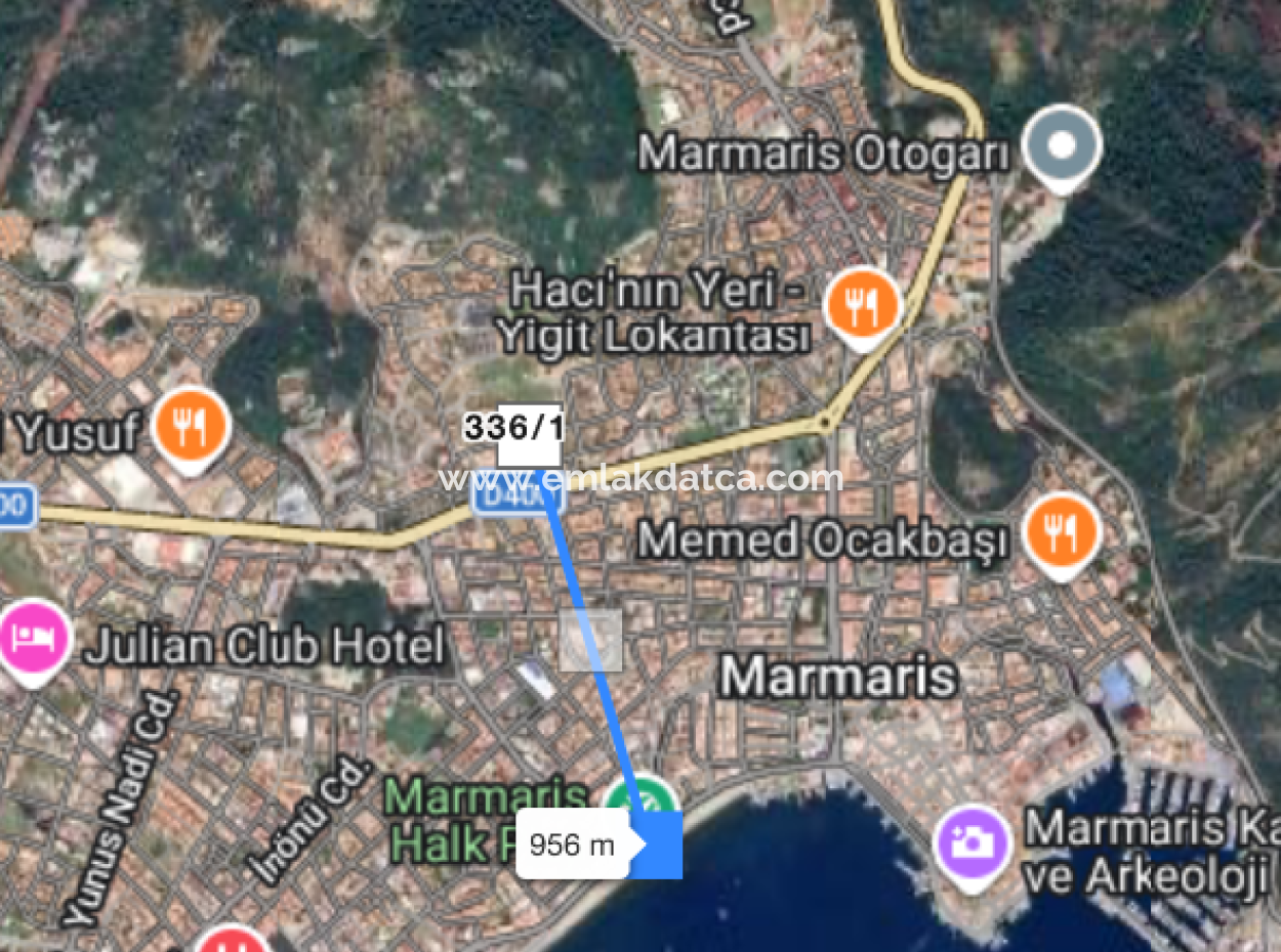 Land For Sale Of 1100 M2 Zoned In The Center Of Marmaris
