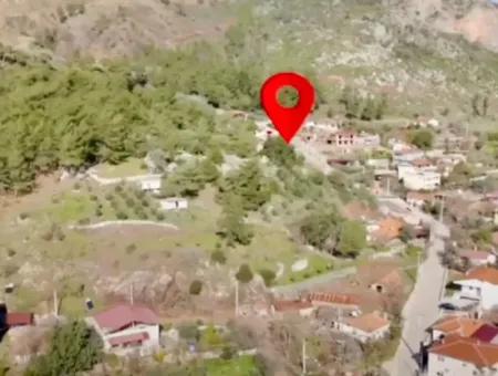 Land For Sale In Marmaris Hisarönü Village In A Residential Area Of 2200 M2 With Sea View