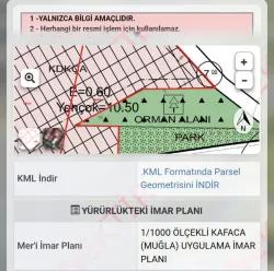 Для продажи Сюжет в Akçaova Menteşe - Под Коммерческий застройку - 2.600 m²