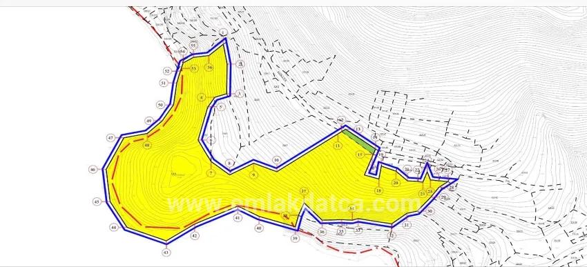 Marmaris Bozburun Mah. Satılık Arsa - Ticari İmar Durumlu - 32.000 m²