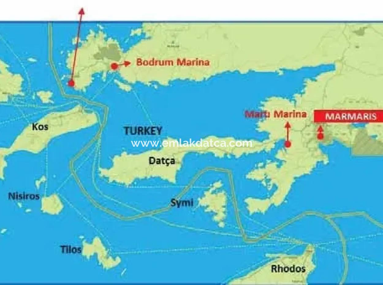 Marmaris Bozburun Koyunda Denize Sıfır 2600 M2 Yatırım İçin Uygun Arsa