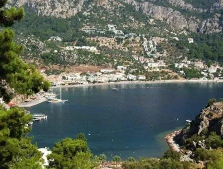 Marmaris,Den 18 Km Uzaklıkta  20000M2 İmarlı Deniz Manzaralı Arsa Satılık